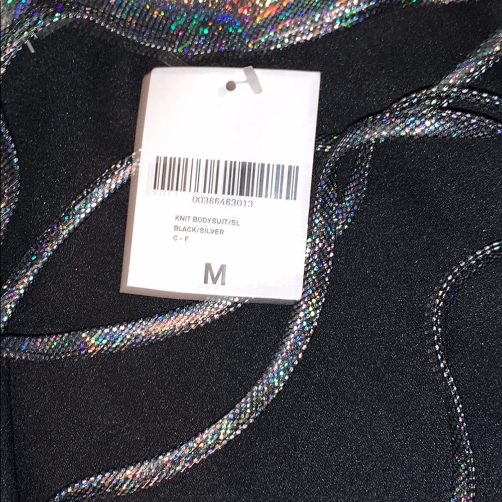 NWT Rave Black/Silver BodySuit Forever 21 - Medium - Picture 8 of 8